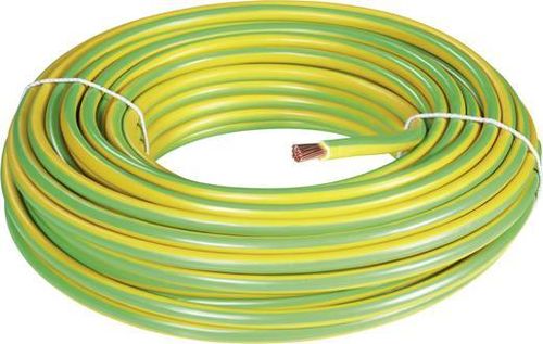 PVC-Aderleitung HO7V-K 10,0mm² Erdungsleitung grün-gelb