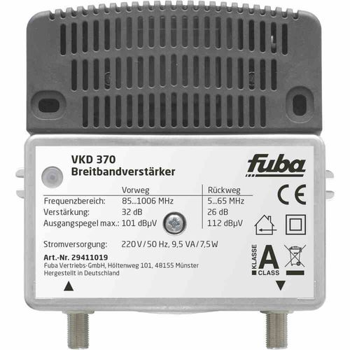 Fuba VKD370 32dB Hausanschluss Verstärker mit 65Mhz RK