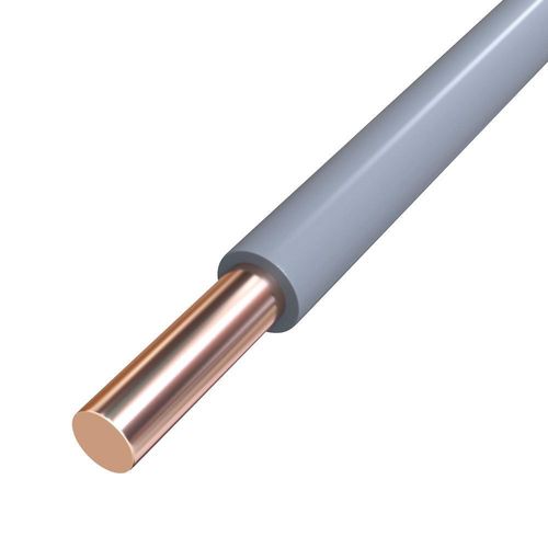 PVC-Aderleitung H07V-U 2,5mm² Erdungsleitung starr grau
